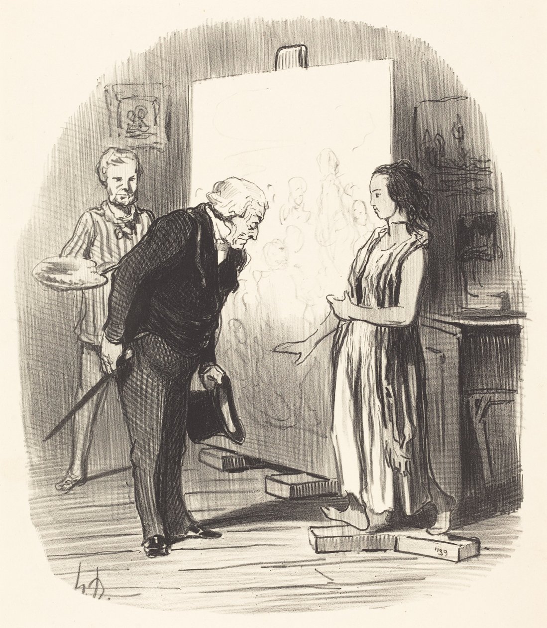Madame, es ist mir eine große Ehre! von Honoré Daumier