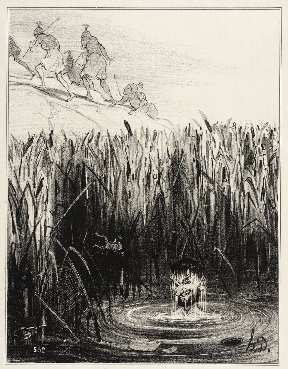 Marius in Minturnae von Honoré Daumier
