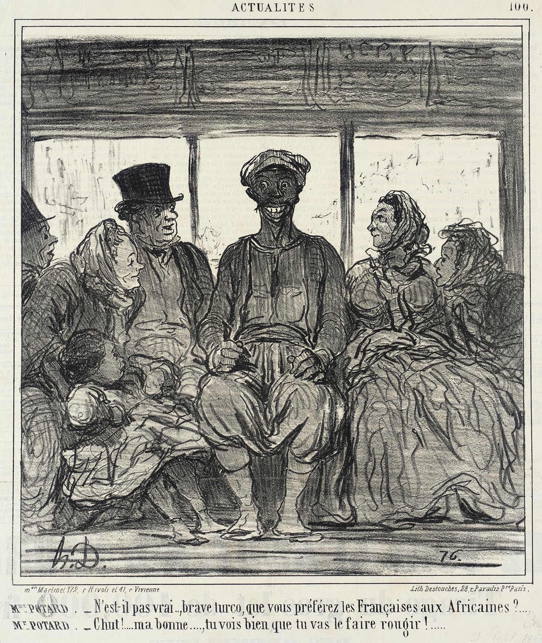 Mme. Potard. - Ist es nicht wahr, tapferer Turco... von Honoré Daumier