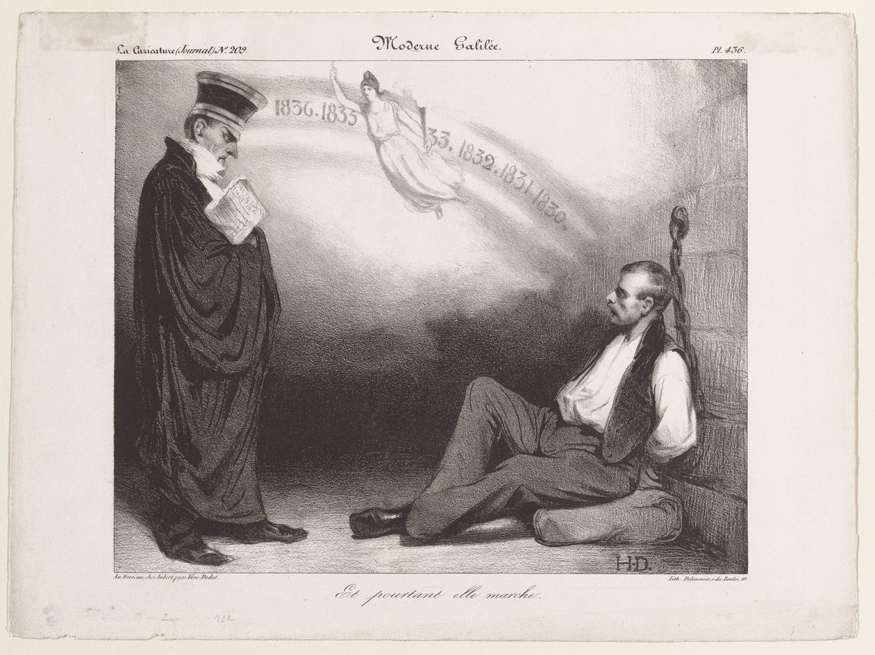 Moderner Galilei. Und sie bewegt sich doch von Honoré Daumier