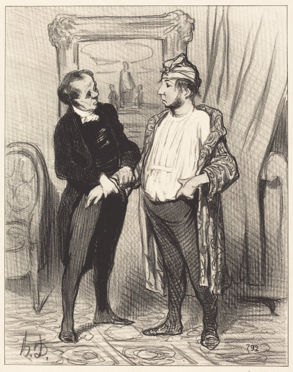 Mein Lieber, ich versichere dir, dass ich dich... von Honoré Daumier