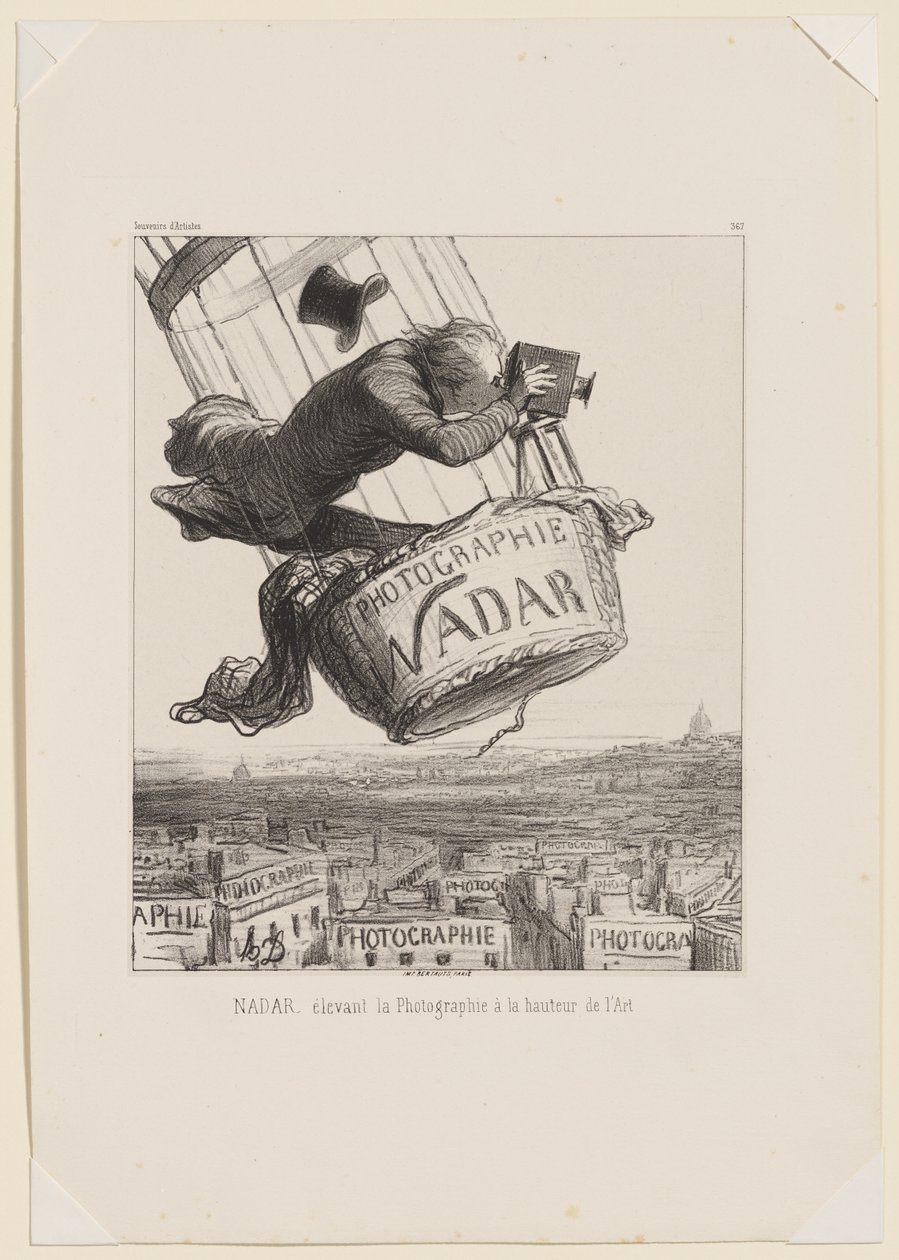 Nadar erhebt die Fotografie auf die Ebene der Kunst von Honoré Daumier