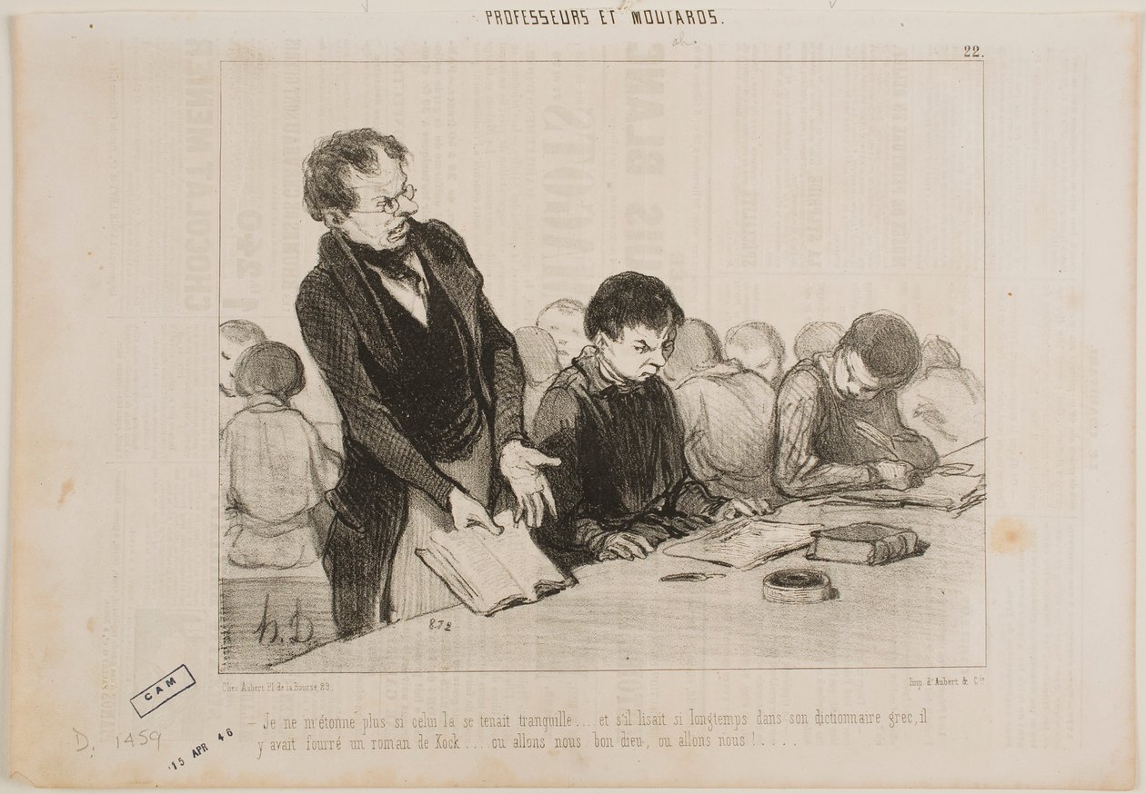 Jetzt verstehe ich, warum dieser Kerl die ganze Zeit so ruhig war... von Honoré Daumier