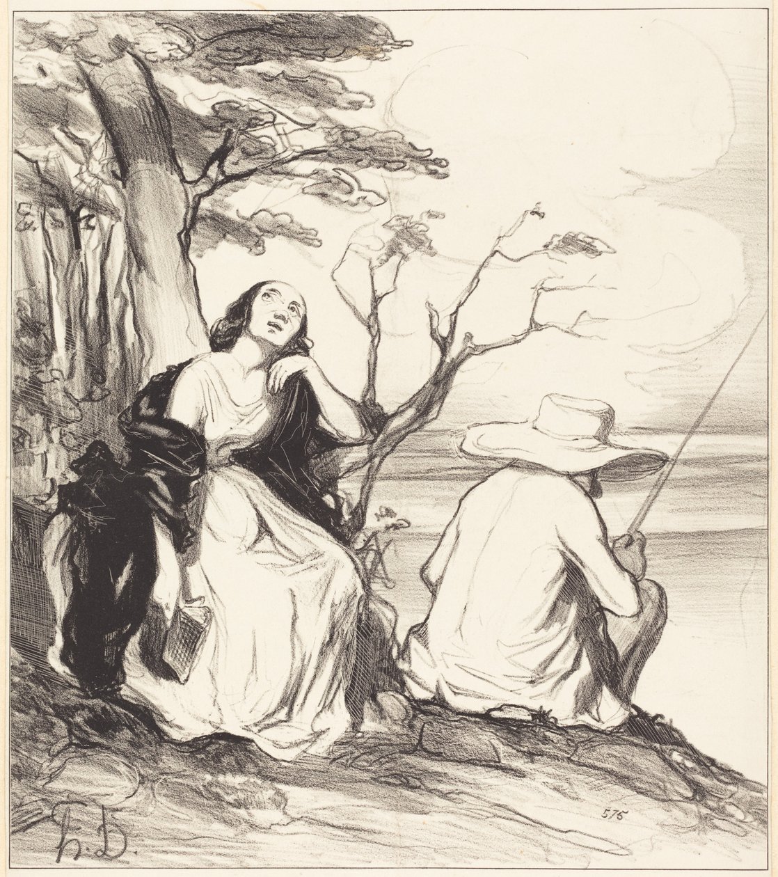 O Schmerz!... geträumt zu haben... einen Ehemann... von Honoré Daumier