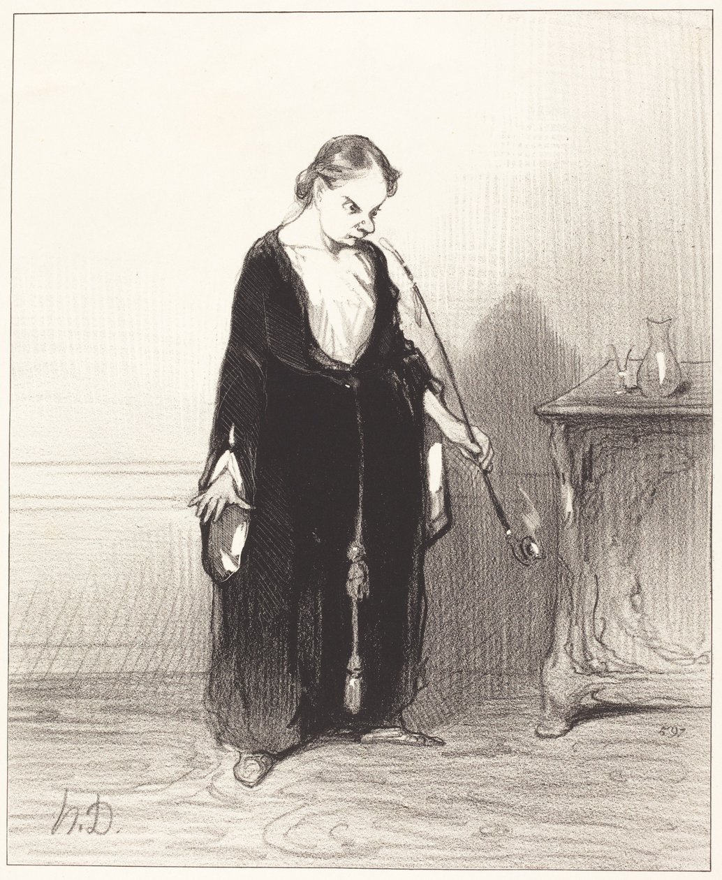 O Freude des Opiums, die du mir raubst!... von Honoré Daumier