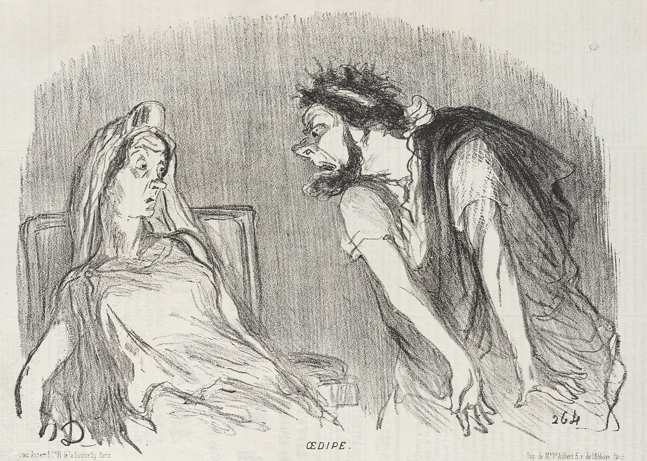 Ödipus von Honoré Daumier