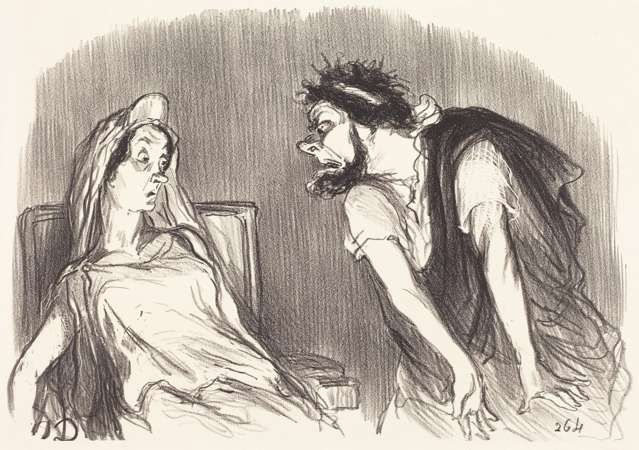 Ödipus von Honoré Daumier