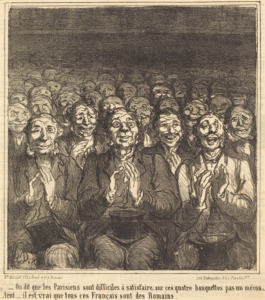 Man sagt, dass die Pariser... von Honoré Daumier