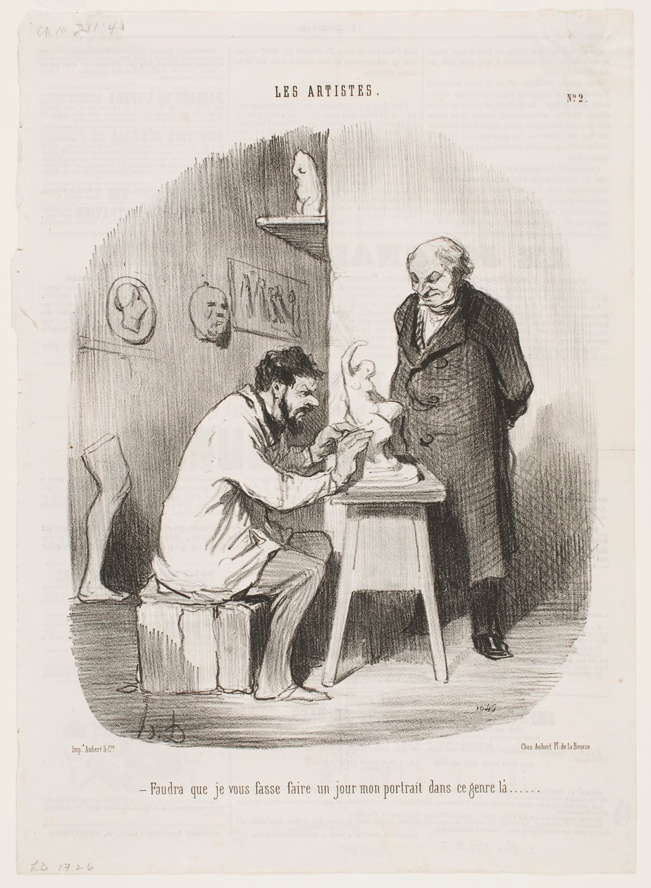 Eines Tages müssen Sie mein Porträt in diesem Stil anfertigen. von Honoré Daumier