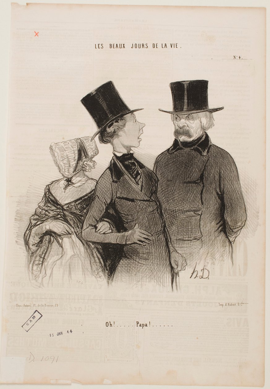 Hoppla... Papa! ... von Honoré Daumier