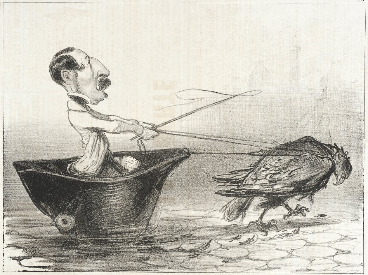 Napoleonisches Dampfschiff von Honoré Daumier