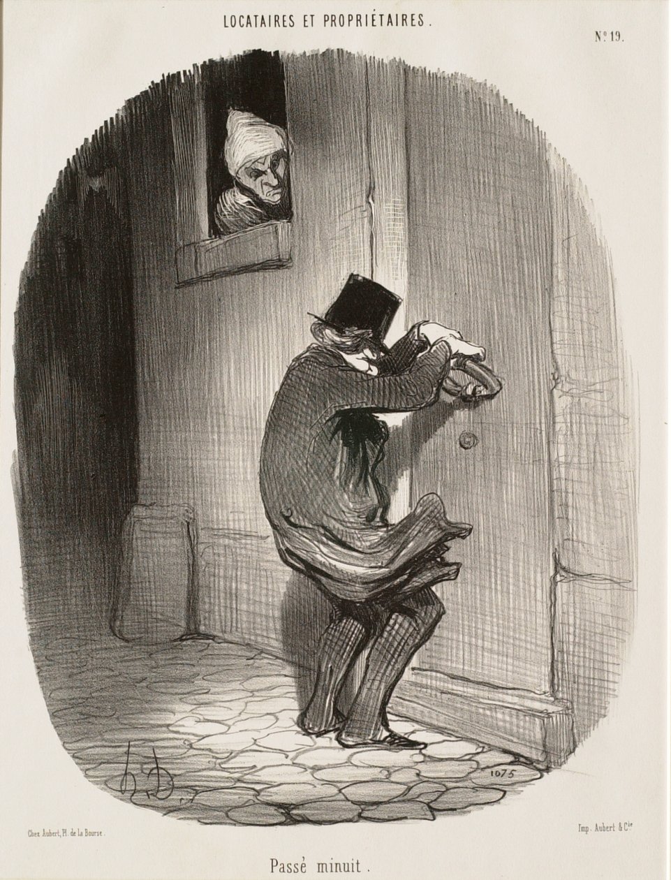 Nach Mitternacht von Honoré Daumier
