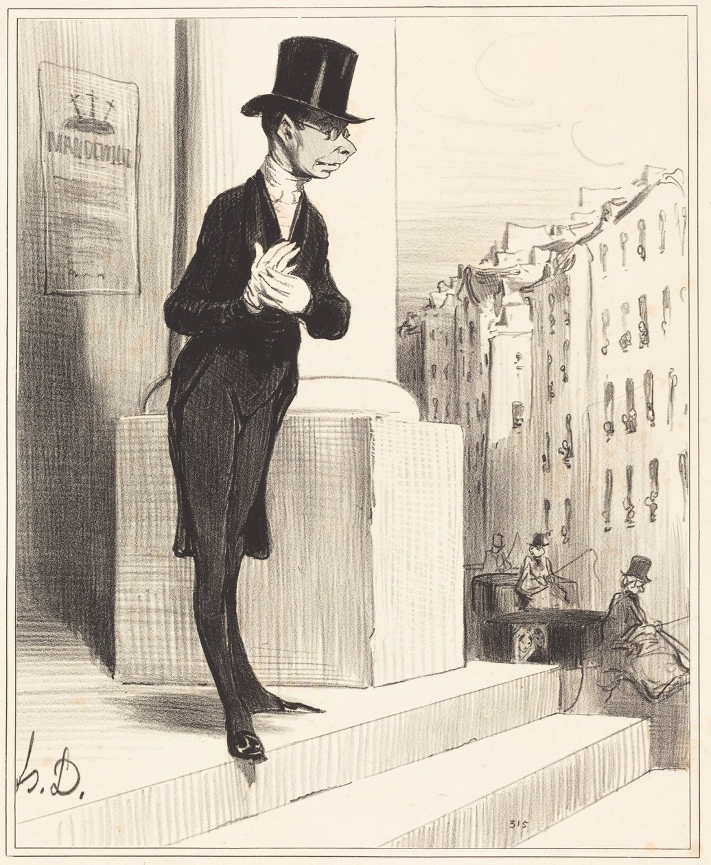 Der Schnorrer von Honoré Daumier