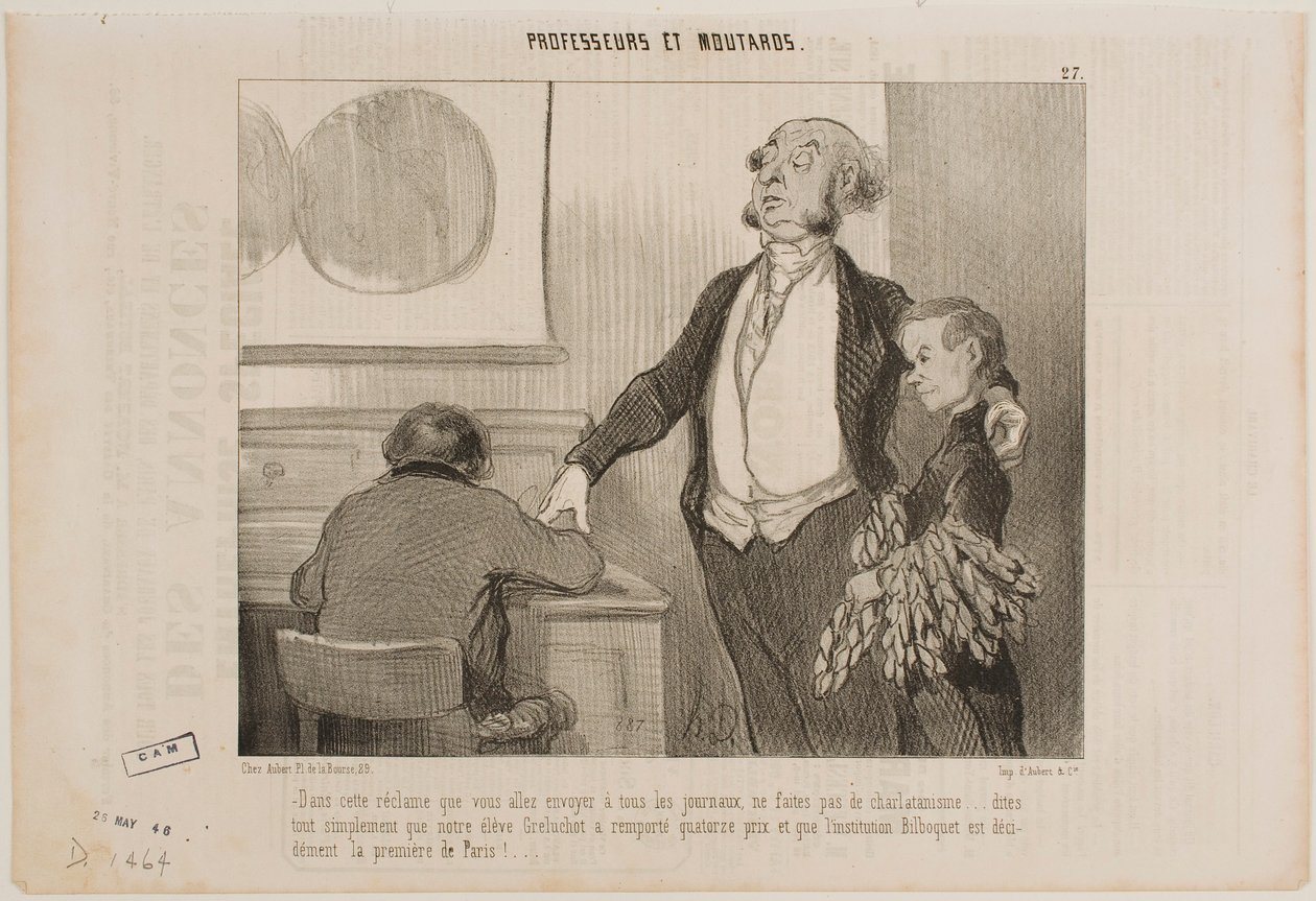 Bitte keine Übertreibungen in diesem Artikel, der an alle Zeitungen gesendet wird... von Honoré Daumier