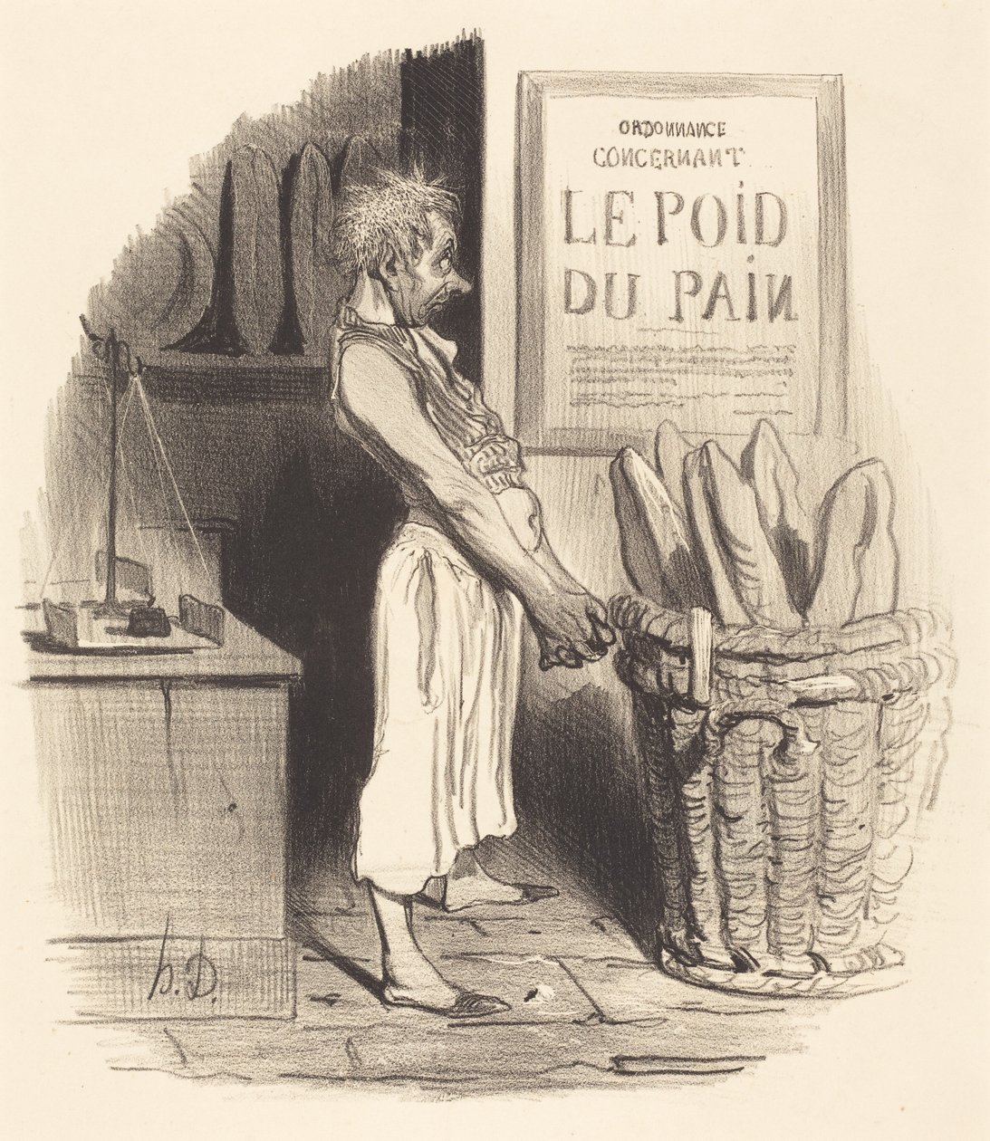 Pour lors... nous... sommes dans le pétrin von Honoré Daumier