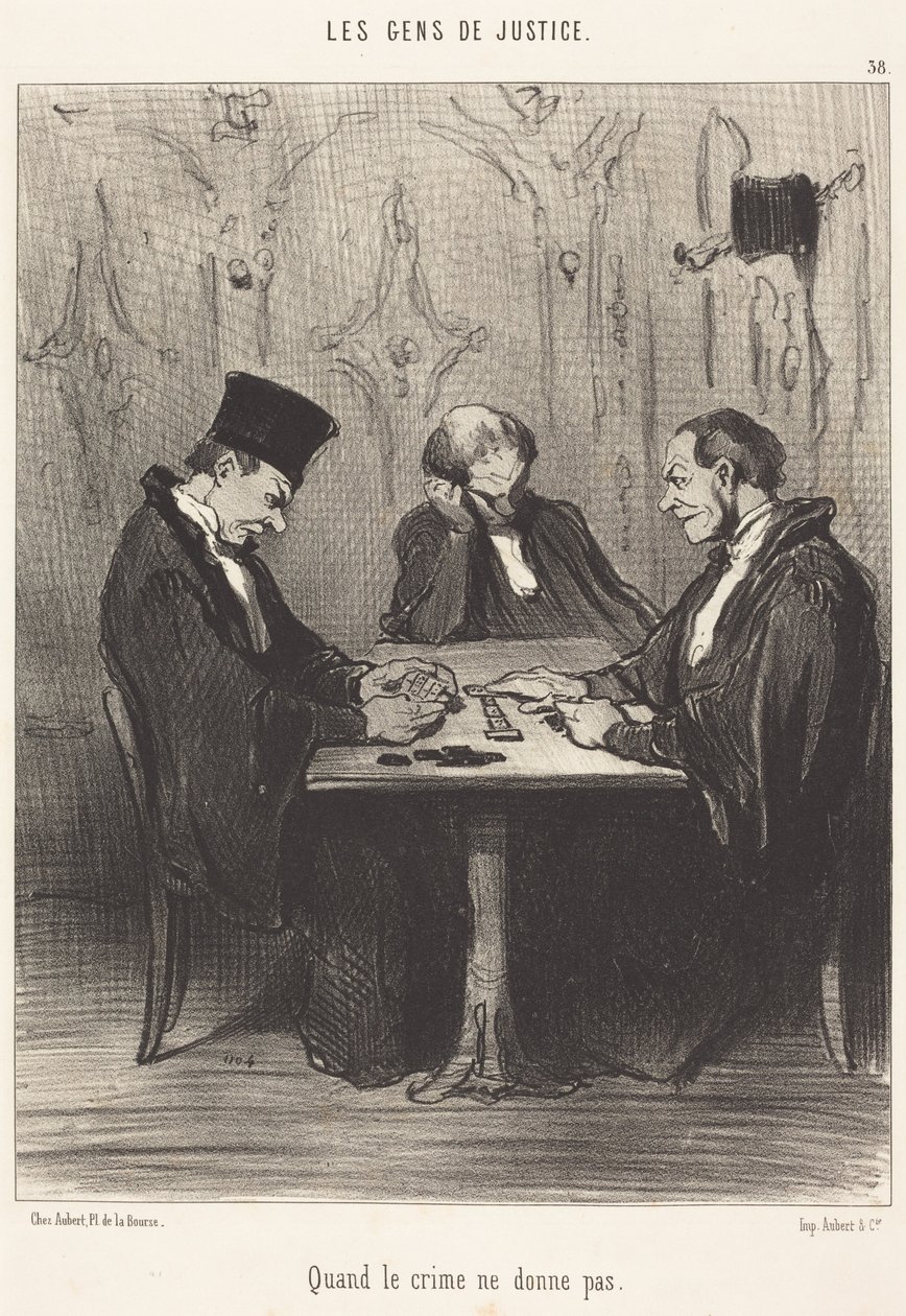 Wenn das Verbrechen nicht zahlt von Honoré Daumier