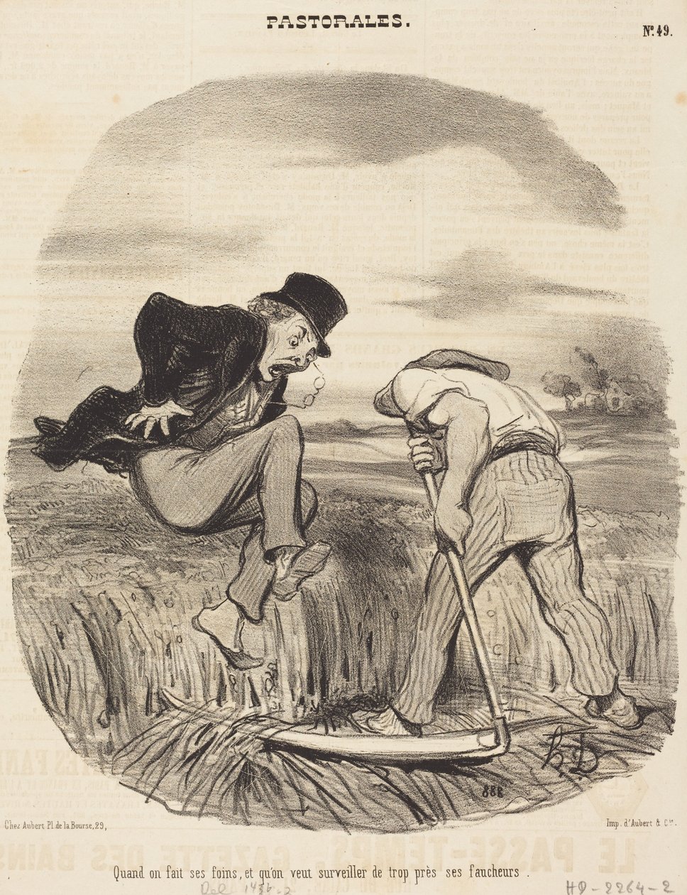 Wenn man Heu macht... von Honoré Daumier