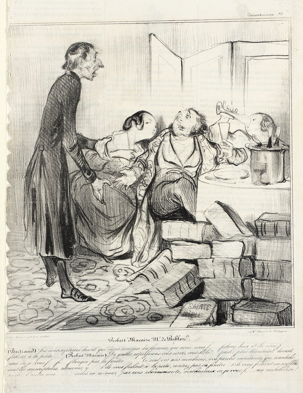 Robert Macaire Md de Bibles von Honoré Daumier
