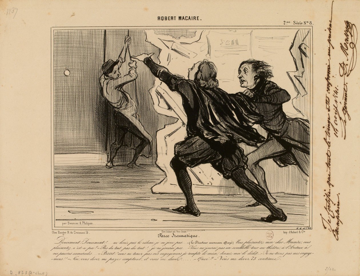 Robert Macaire Nr. 8: Dramatische Farce... von Honoré Daumier