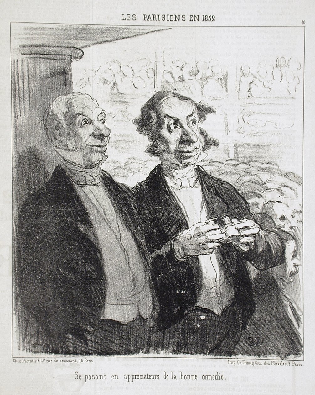 Sich als Kenner ausgeben... von Honoré Daumier