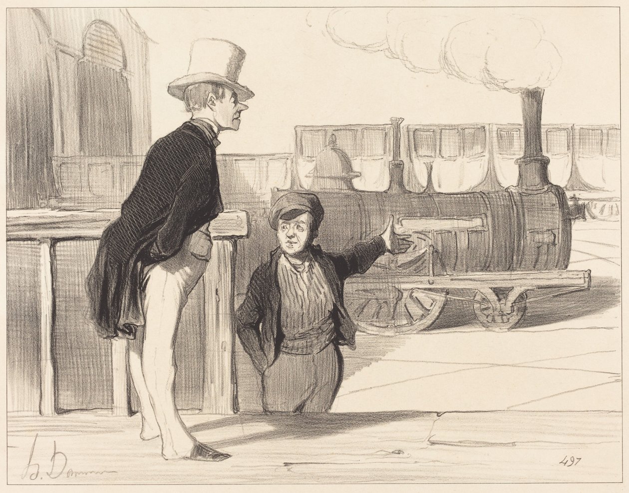 Ob meine Maschine gut ist? Das will ich meinen... von Honoré Daumier