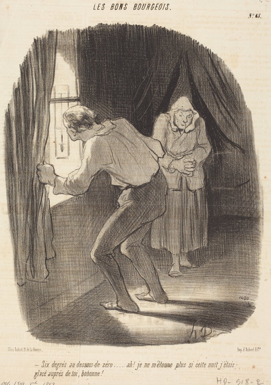 Sechs Grad unter null... von Honoré Daumier