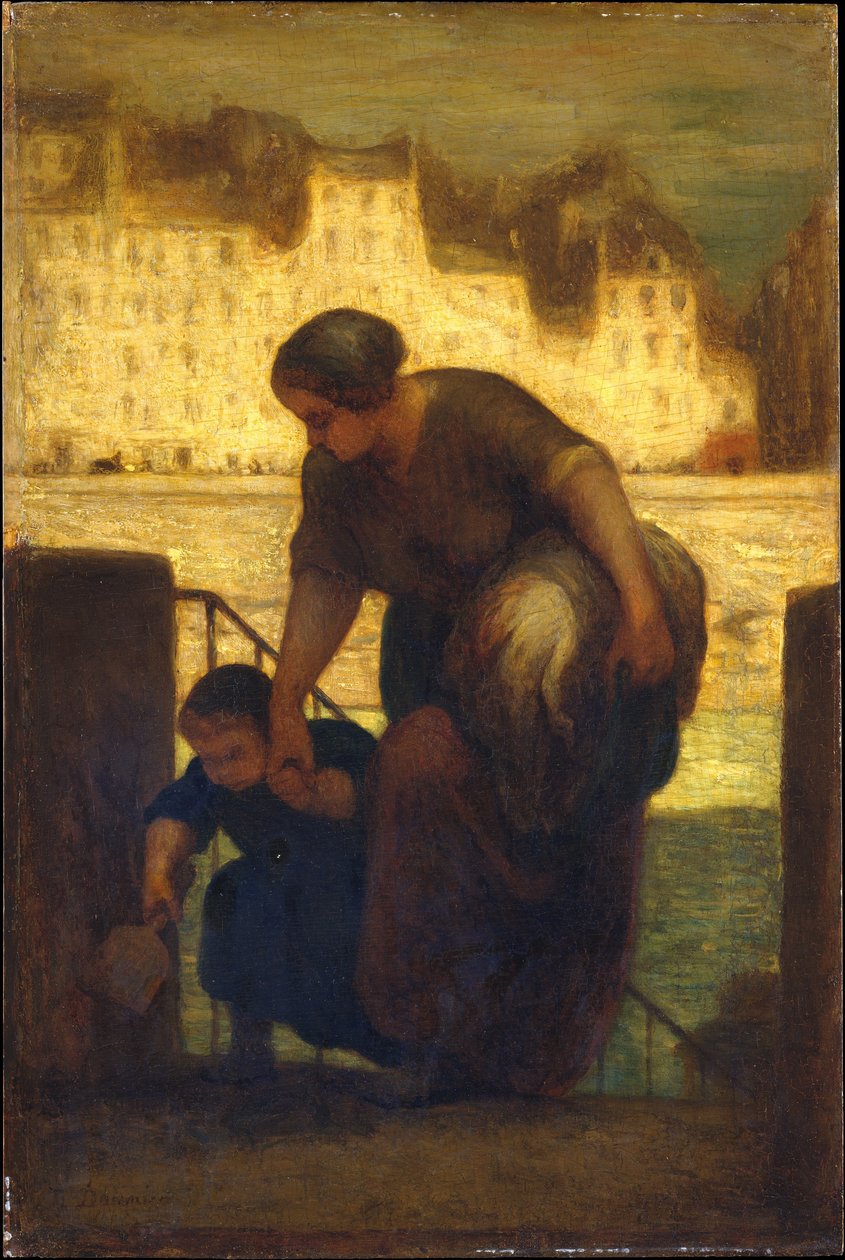Die Wäscherin von Honoré Daumier
