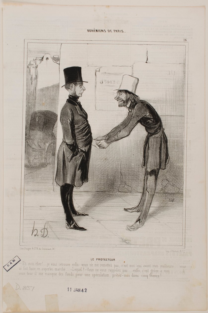 Der Gönner von Honoré Daumier