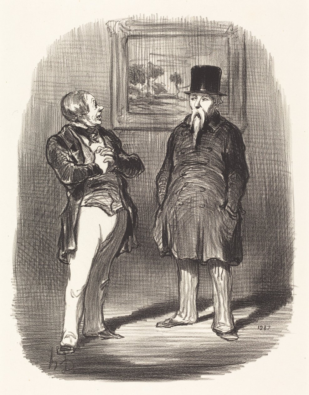 Sieh an... ich habe dich nicht erkannt... von Honoré Daumier
