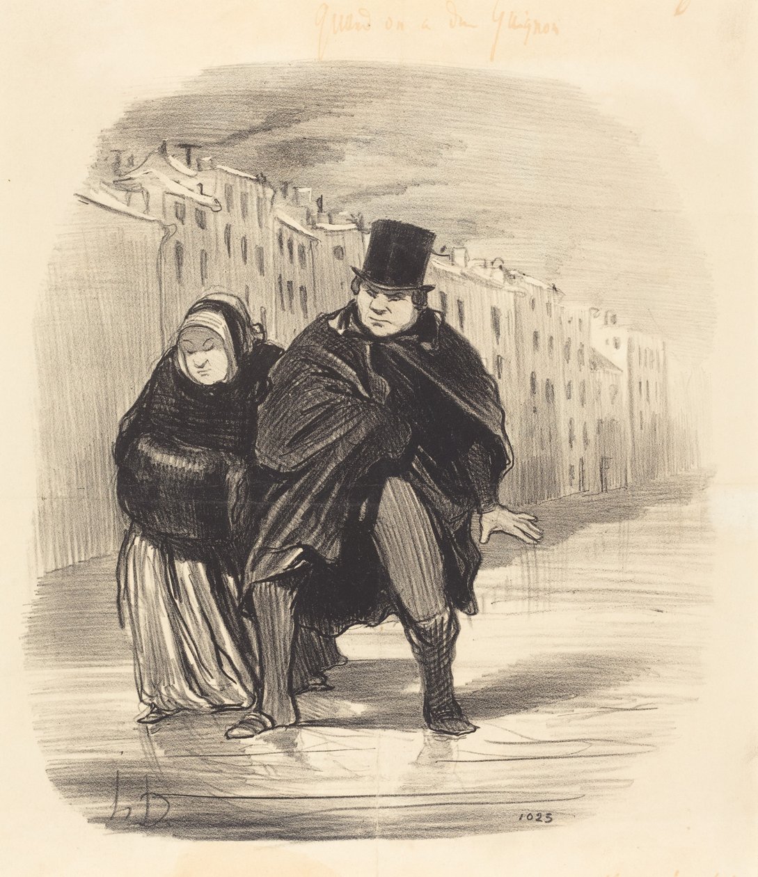 Du wirst mich nicht noch einmal dabei erwischen... Glückwünsche überbringen zu gehen... von Honoré Daumier
