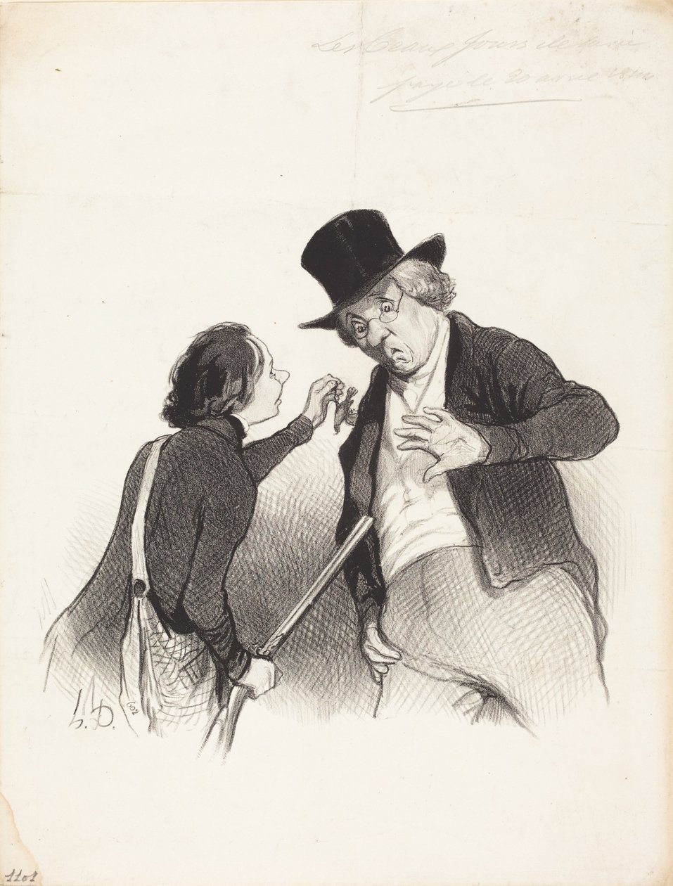 Ein Jagddebüt von Honoré Daumier