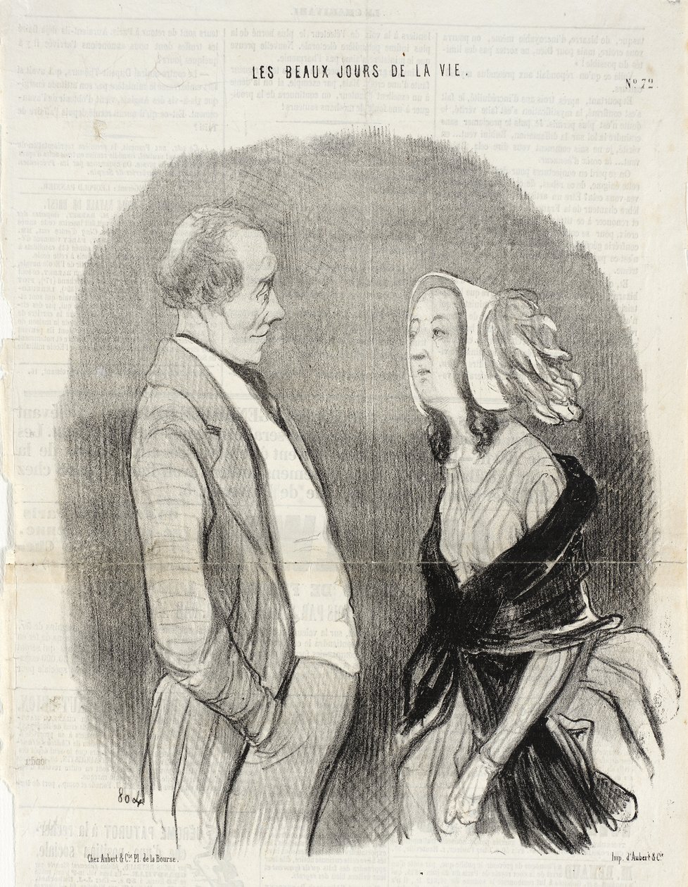 Ein Künstlervertrag von Honoré Daumier