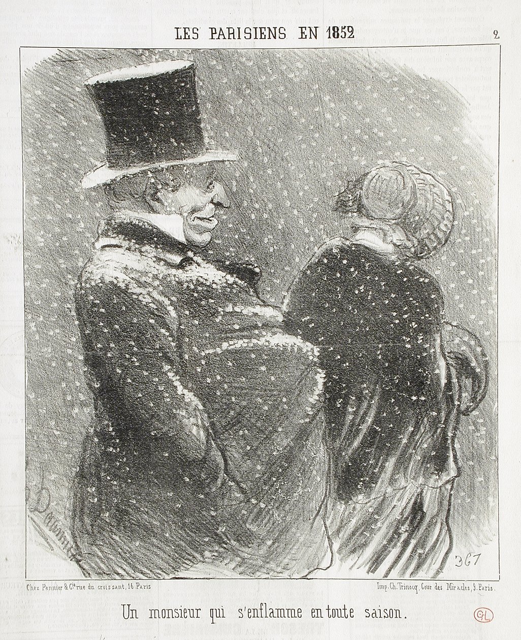 Ein Herr, der sich erhitzt... von Honoré Daumier