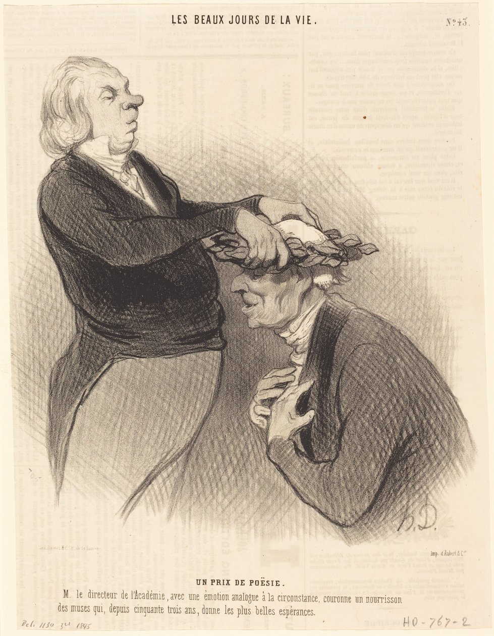 Ein Preis für Poesie von Honoré Daumier