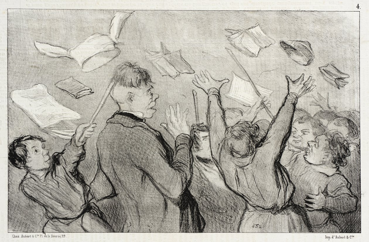 Ein Aufruhr von Honoré Daumier