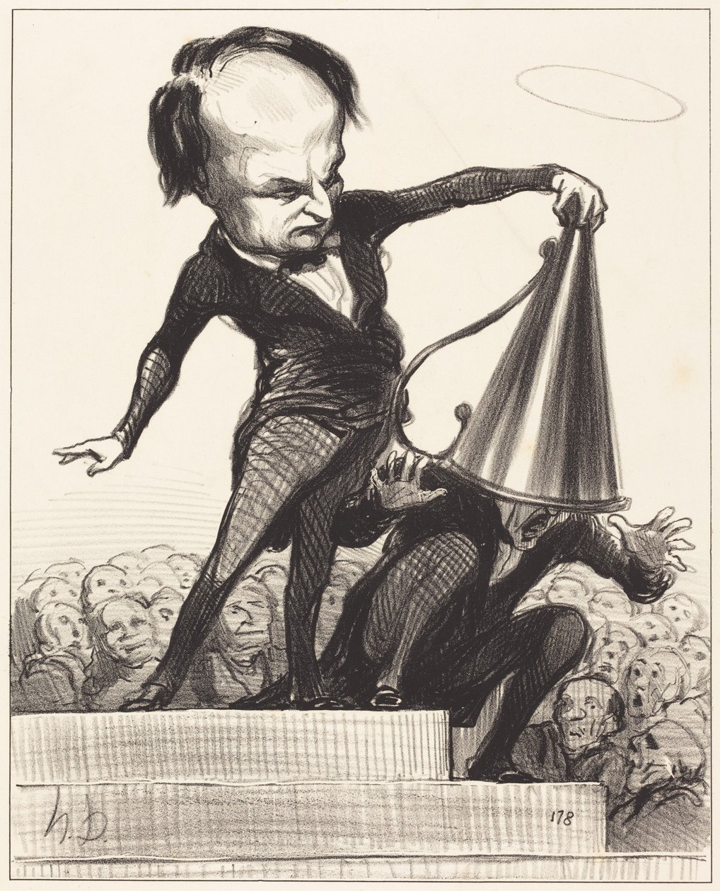 Eine Herrlichkeit löscht die andere von Honoré Daumier