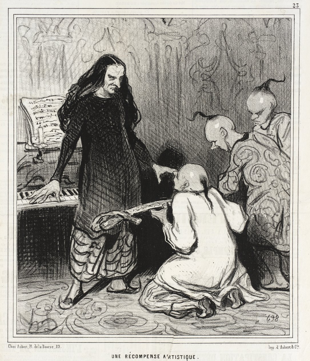 Eine künstlerische Belohnung von Honoré Daumier