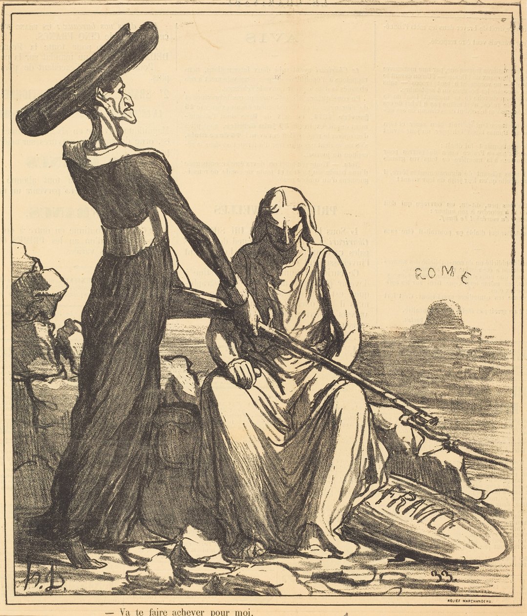 Geh für mich sterben von Honoré Daumier