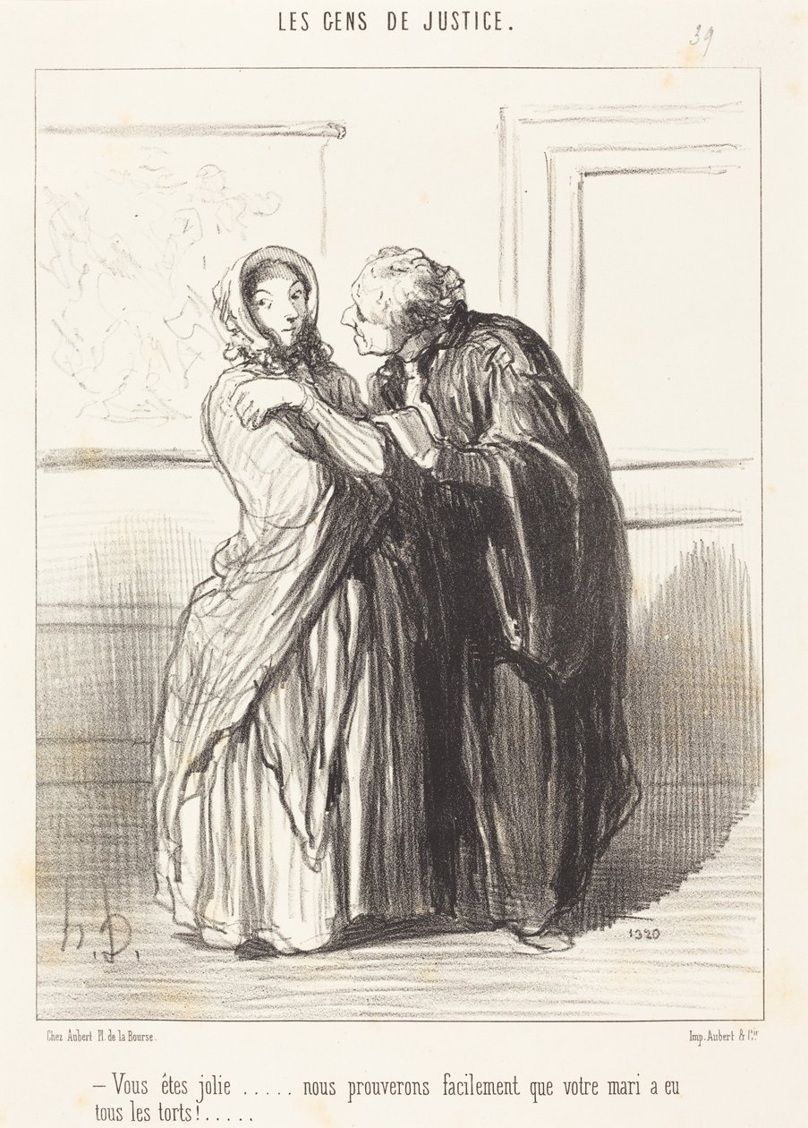 Sie sind hübsch ... von Honoré Daumier