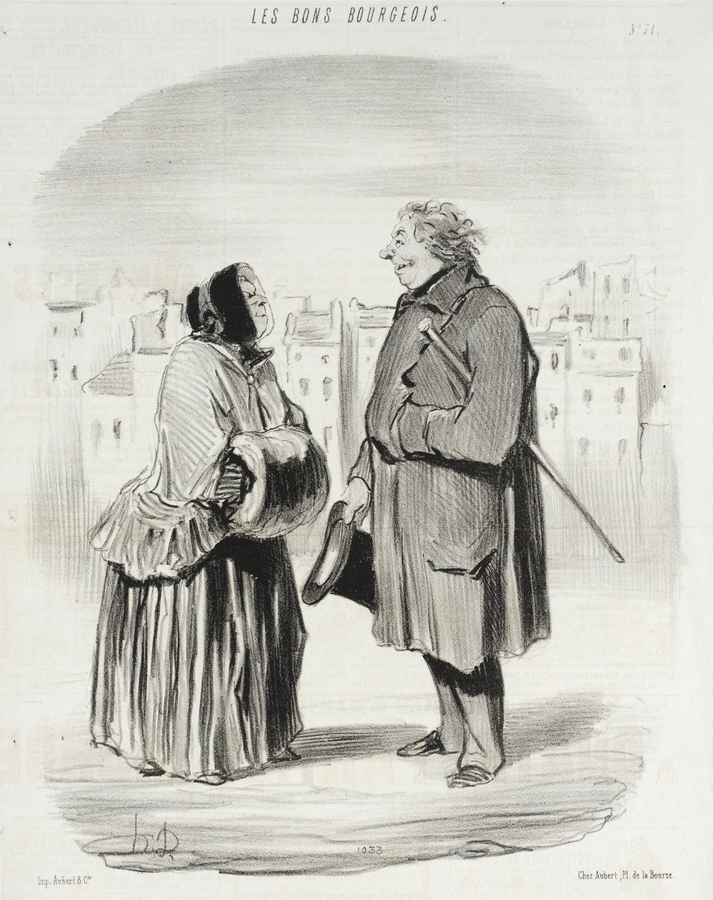 Sie sind immer noch galant!... von Honoré Daumier