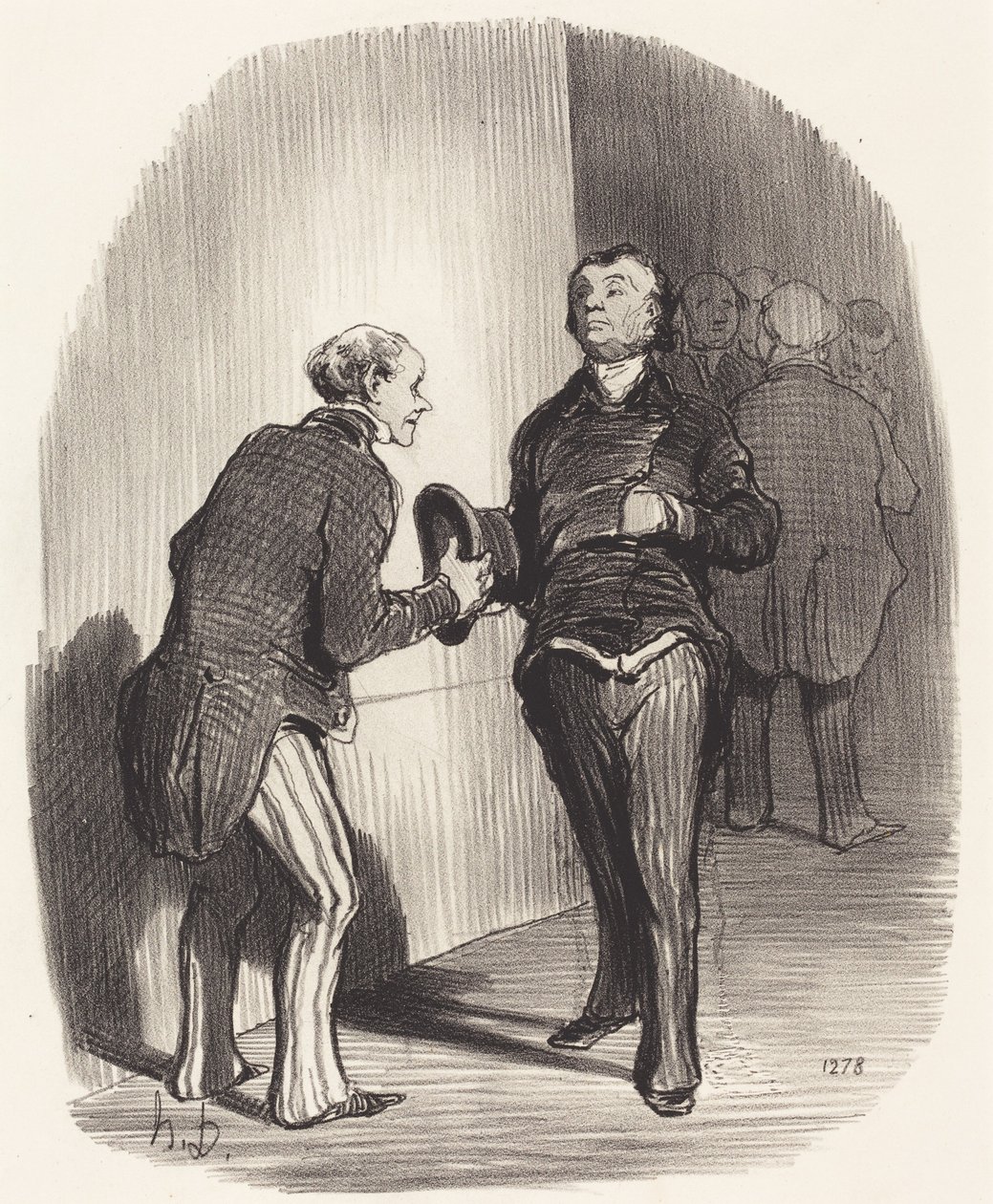 Ansicht eines ministeriellen Vorzimmers... von Honoré Daumier