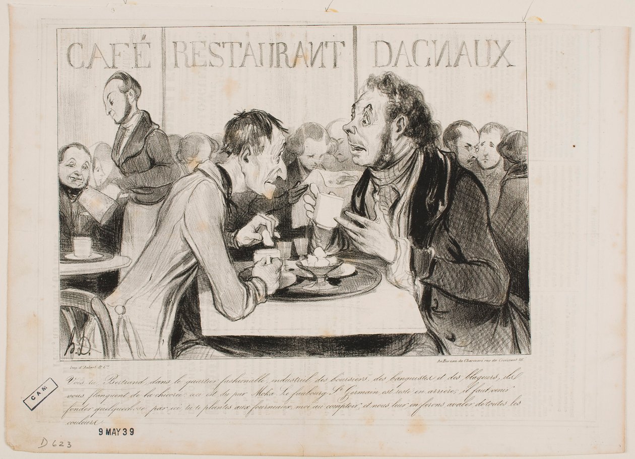 Siehst du, Bertrand, in diesem vornehmen Viertel der Industriellen... von Honoré Daumier