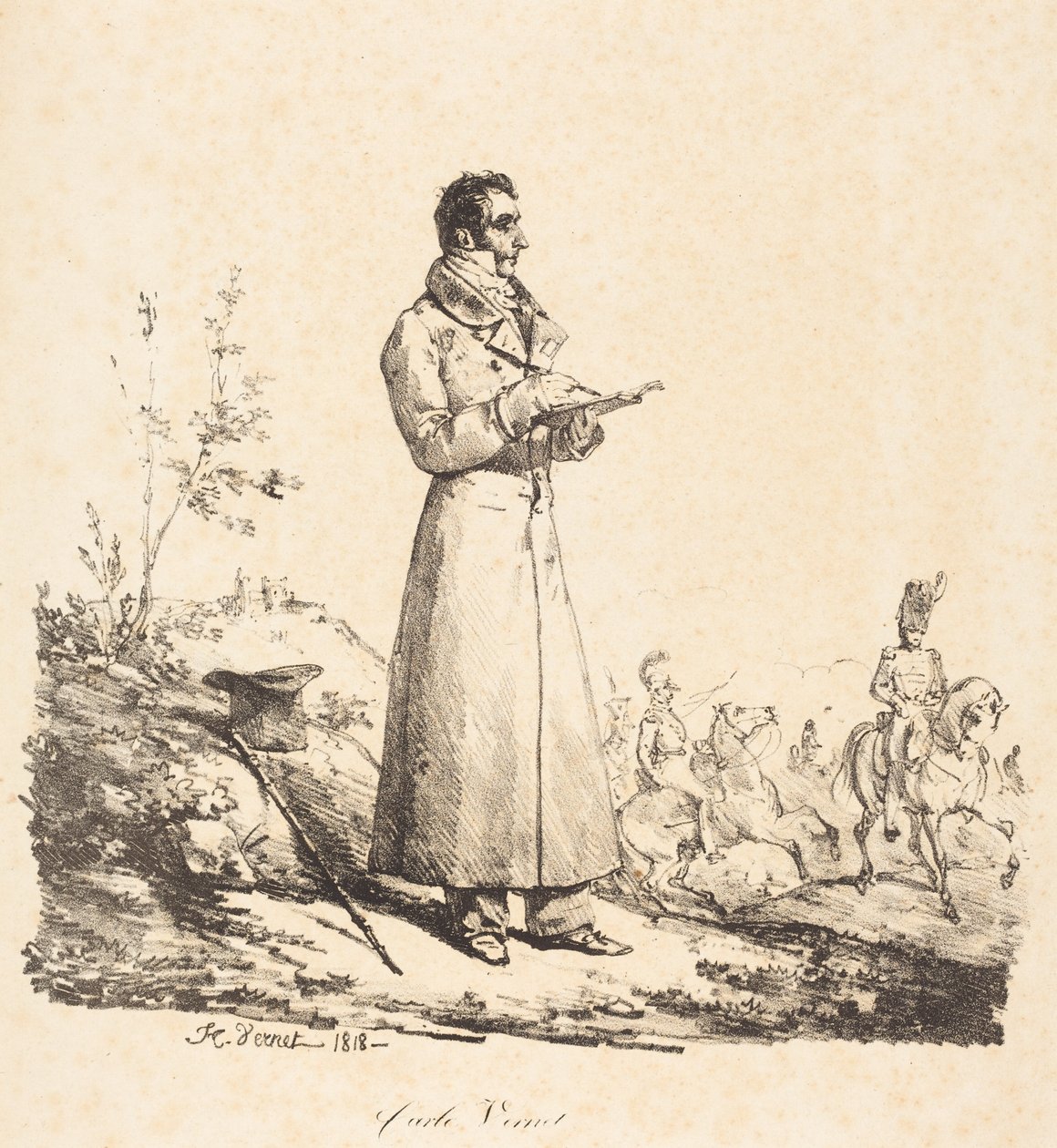 Carle Vernet, Ganzfigur von Horace Vernet
