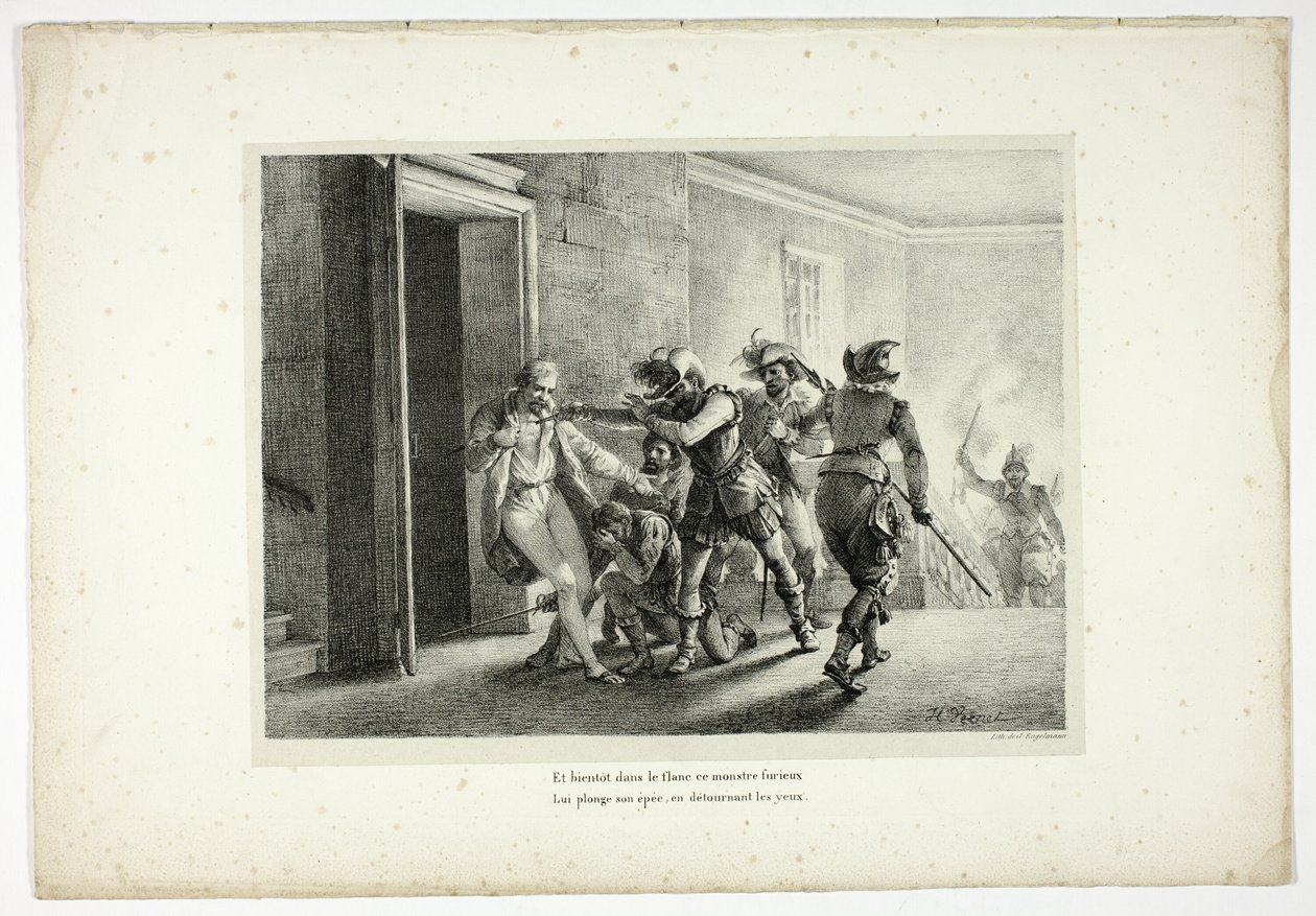 Und bald in die Flanke dieses wütenden Monsters... von Horace Vernet