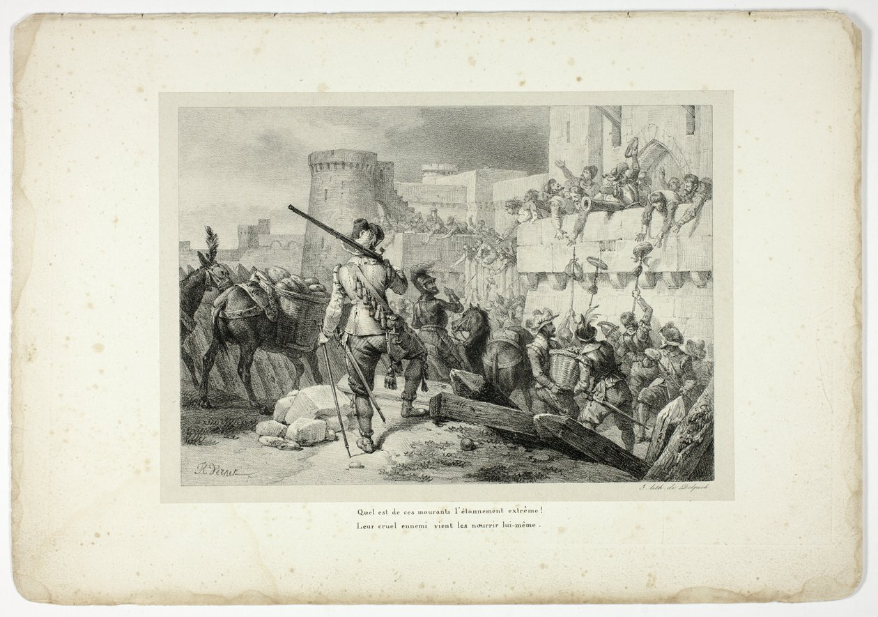 Welch großes Erstaunen bei diesen Sterbenden... von Horace Vernet