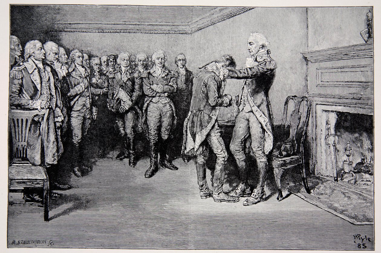 Washington verabschiedet sich von seinen Offizieren, 4. Dezember 1783 von Howard Pyle