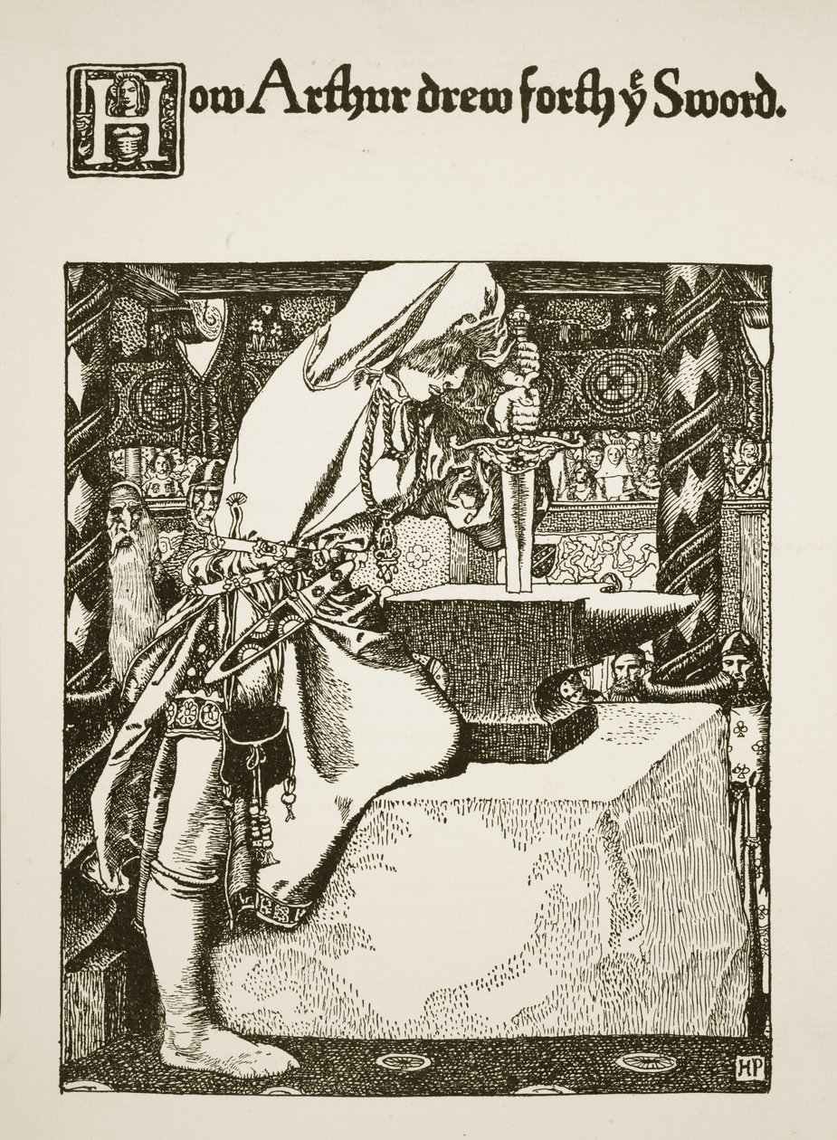 Wie Arthur das Schwert zog, Illustration aus 