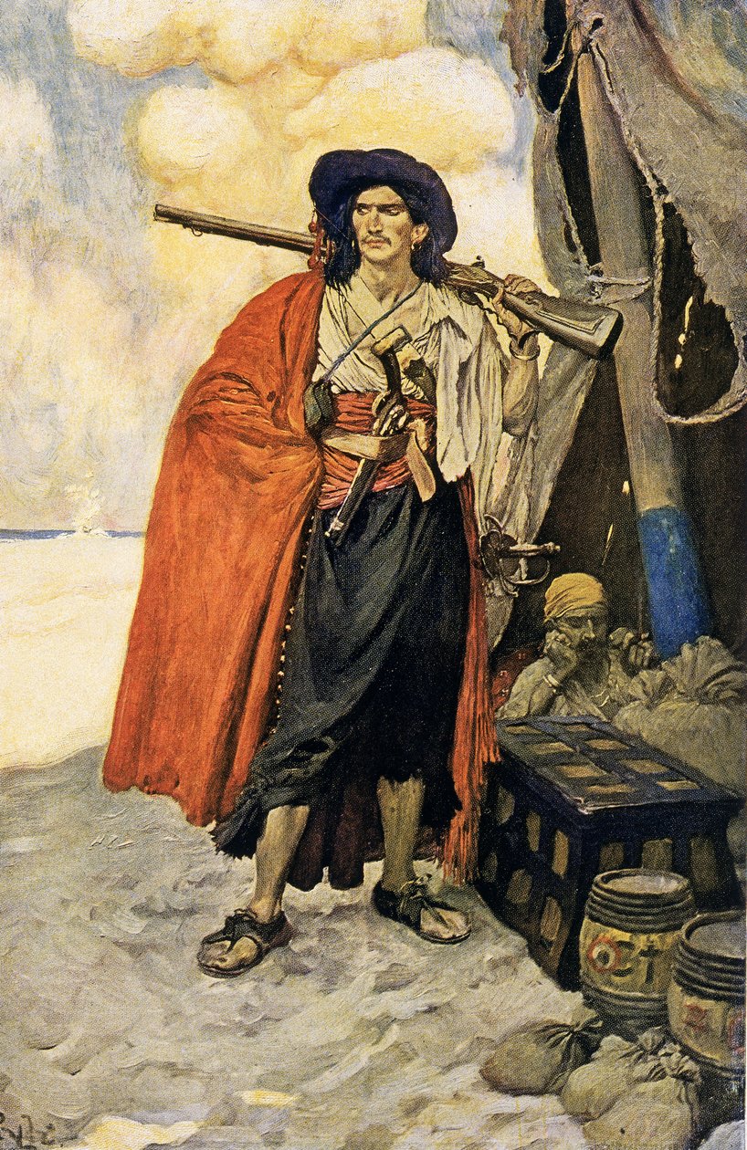 Der Freibeuter war ein malerischer Kerl, frühes 20. Jahrhundert von Howard Pyle