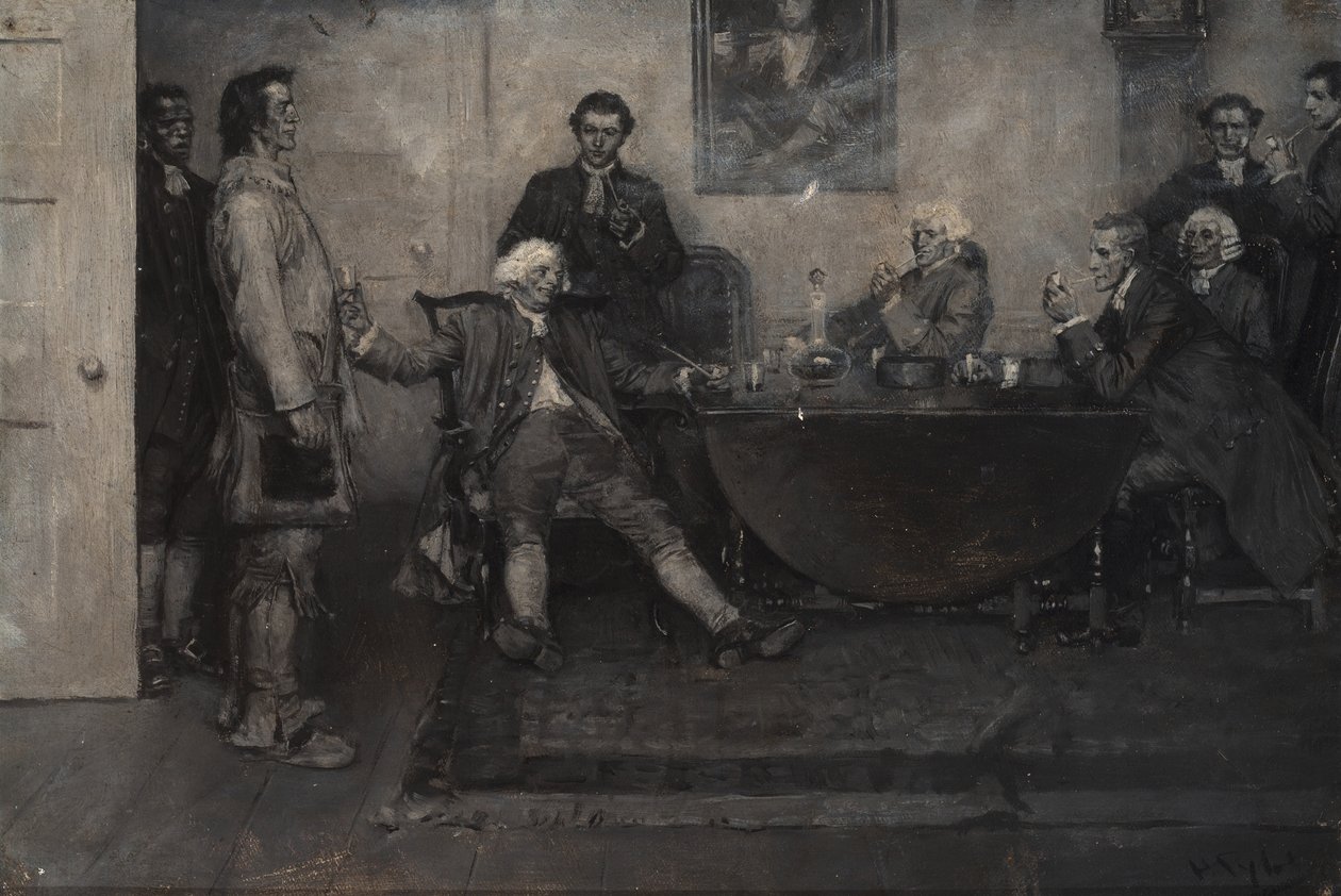 "Das ist Enoch Wade, meine Herren," sagte der Baronet von Howard Pyle