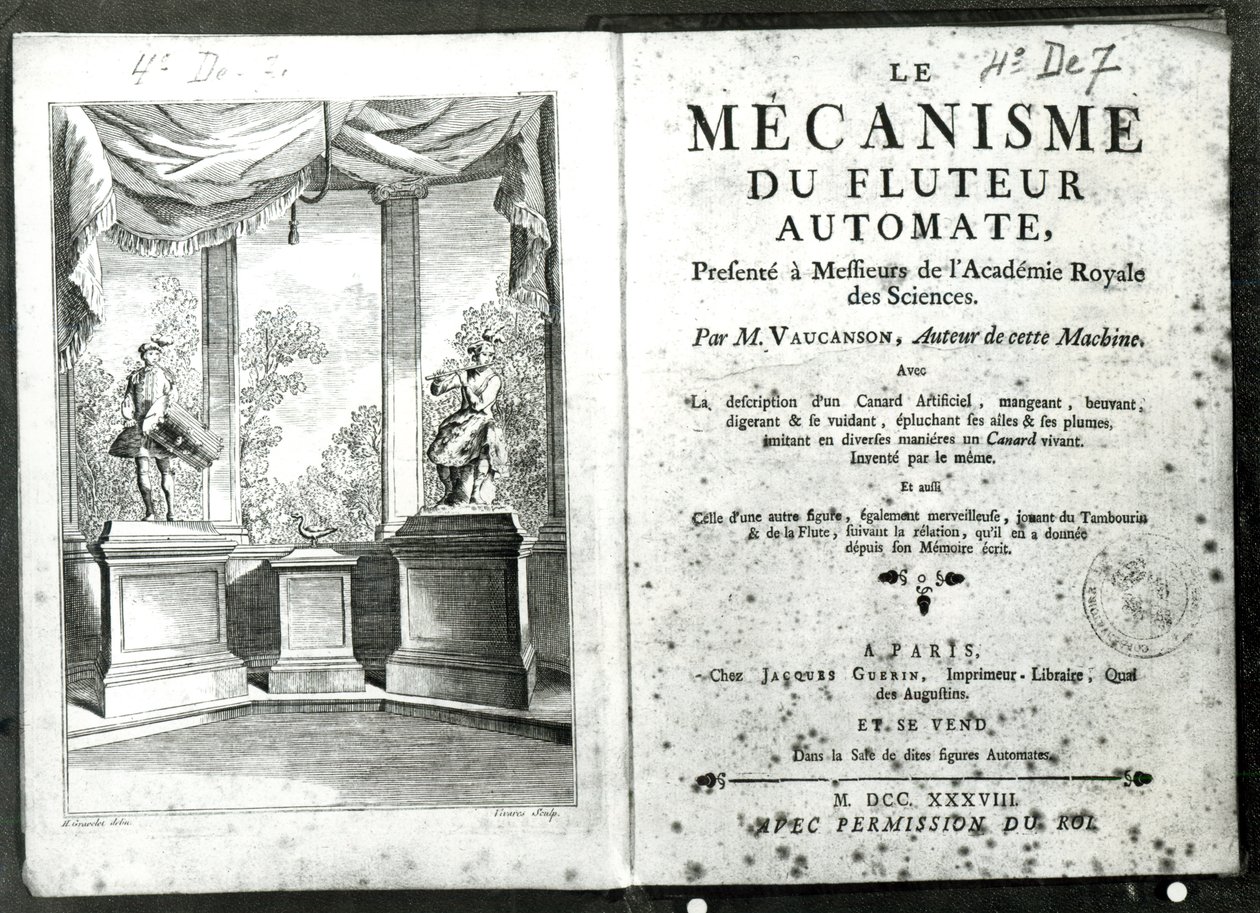 Automaten, Illustration des Frontispizes aus 